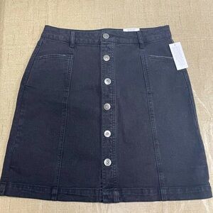 Style & Co Ladies Black Denim Skirt Size 6